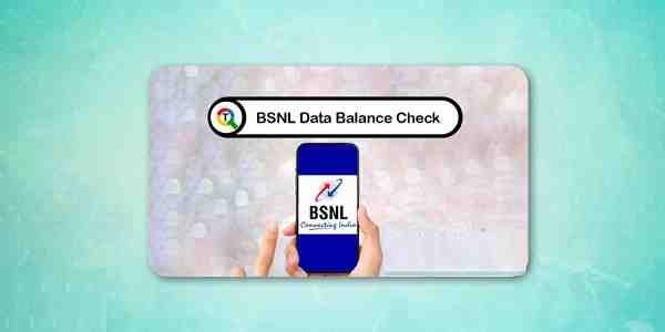 Check BSNL Data Balance